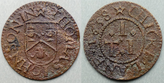 Chick Lane, Thomas Johnson 1658 farthing